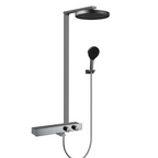 LEEGO BATHROOM SHOWER SYSTEM Thermostatic Shower LED digital display Wall-mounted handheld showerhead and overhead showerhead
