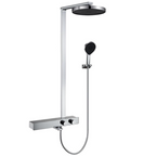 LEEGO BATHROOM SHOWER SYSTEM Thermostatic Shower LED digital display Wall-mounted handheld showerhead and overhead showerhead