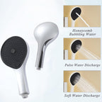 LEEGO BATHROOM SHOWER SYSTEM Thermostatic Shower LED digital display Wall-mounted handheld showerhead and overhead showerhead