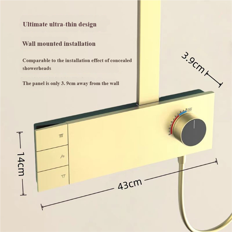 LEEGO BATHROOM SHOWER SYSTEM Hot and Cold Water Control Three-function rotary switch