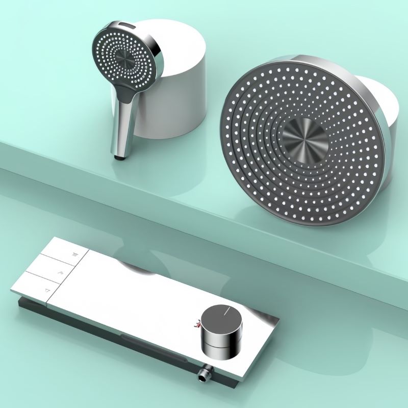 LEEGO BATHROOM SHOWER SYSTEM Hot and Cold Water Control Three-function rotary switch
