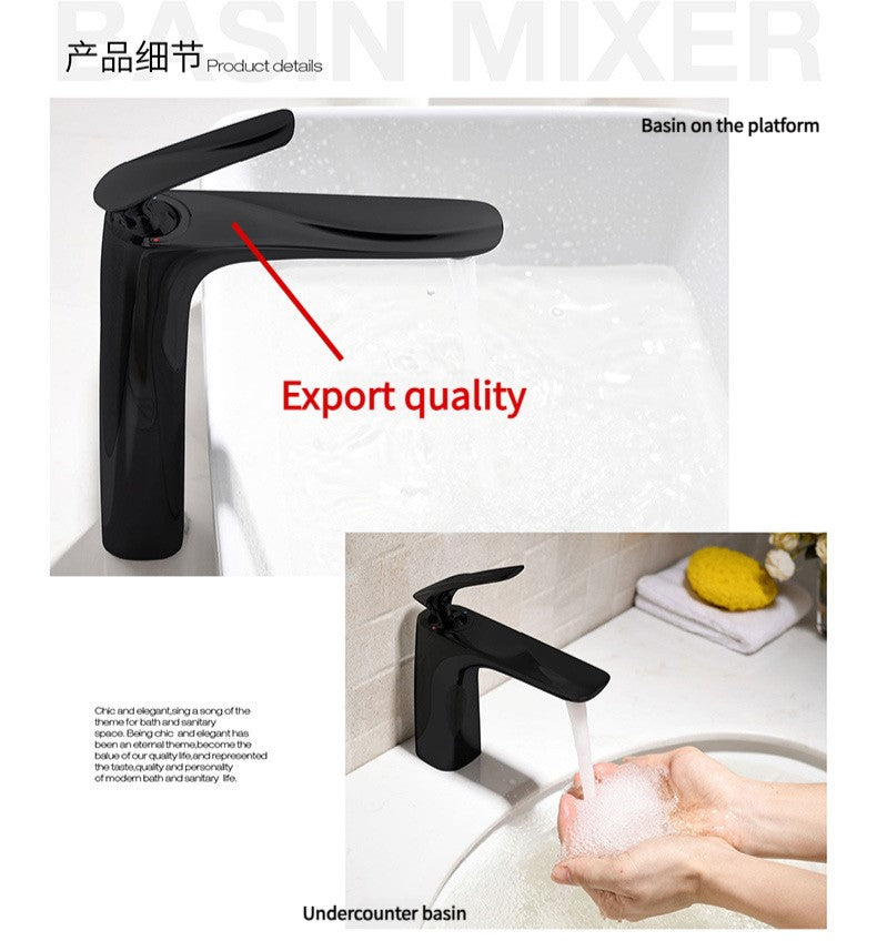 LEEGO BATHROOM FAUCET Lift-up handle Hot and Cold Water Control Single mode tap