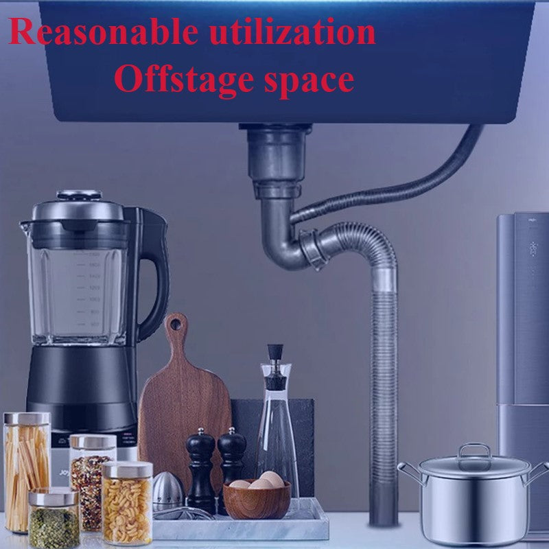 Undermount installation, occupying no space beneath the countertop