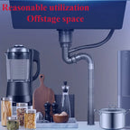 Undermount installation, occupying no space beneath the countertop