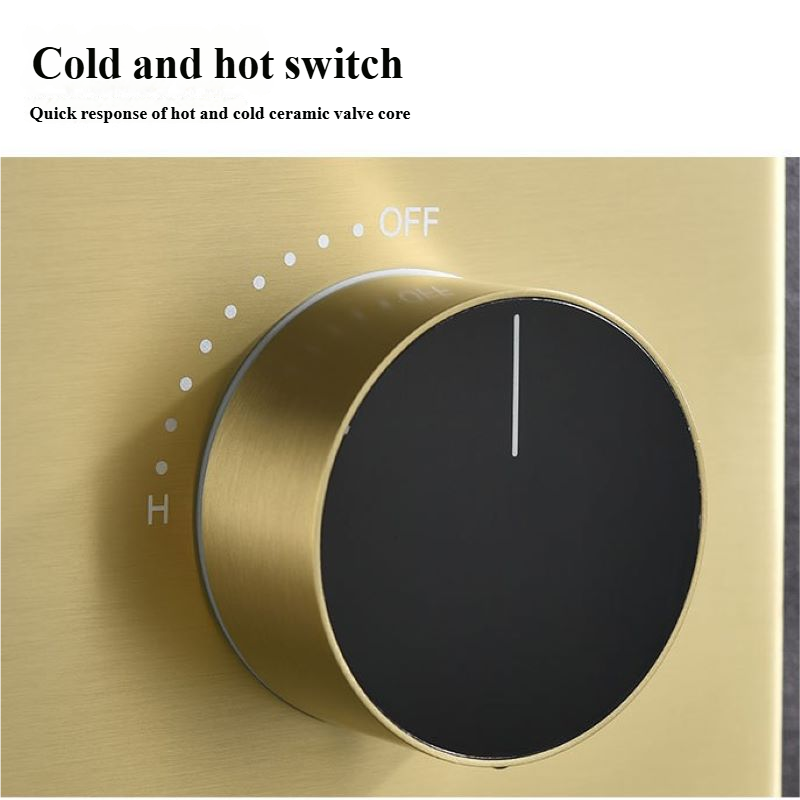 LEEGO BATHROOM SHOWER SYSTEM Hot and Cold Water Control Three-function rotary switch