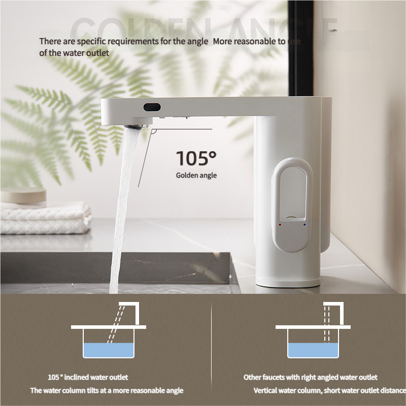 LEEGO BATHROOM FAUCET Touchless tap LED Digital display with soap dish