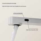 LEEGO BATHROOM FAUCET Touchless tap LED Digital display with soap dish