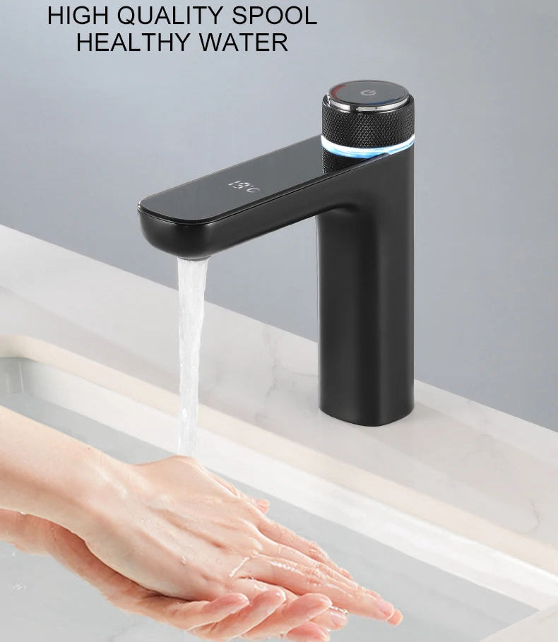LEEGO BATHROOM FAUCET  LED Digital display  Hot and cold water control tap