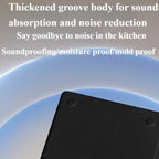 Quartz square kitchen sink, black coated