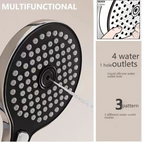 LEEGO BATHROOM SHOWER SYSTEM Waterfall-style water discharge Hot and Cold Water Control Large Top Sprayer