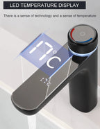 LEEGO BATHROOM FAUCET  LED Digital display  Hot and cold water control tap