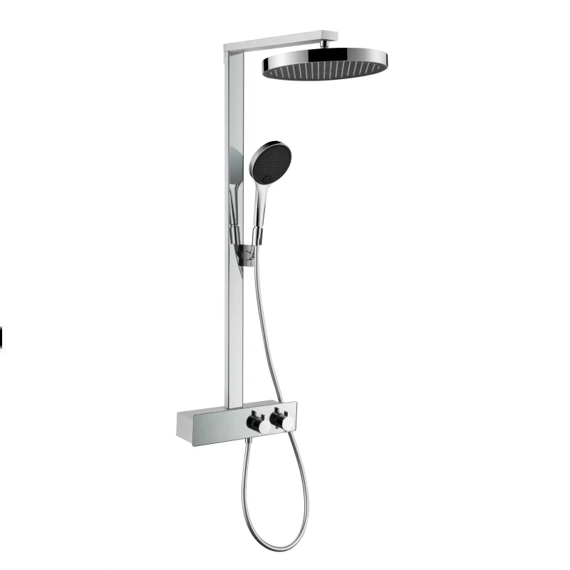 LEEGO BATHROOM SHOWER SYSTEM Waterfall-style water discharge Hot and Cold Water Control Large Top Sprayer