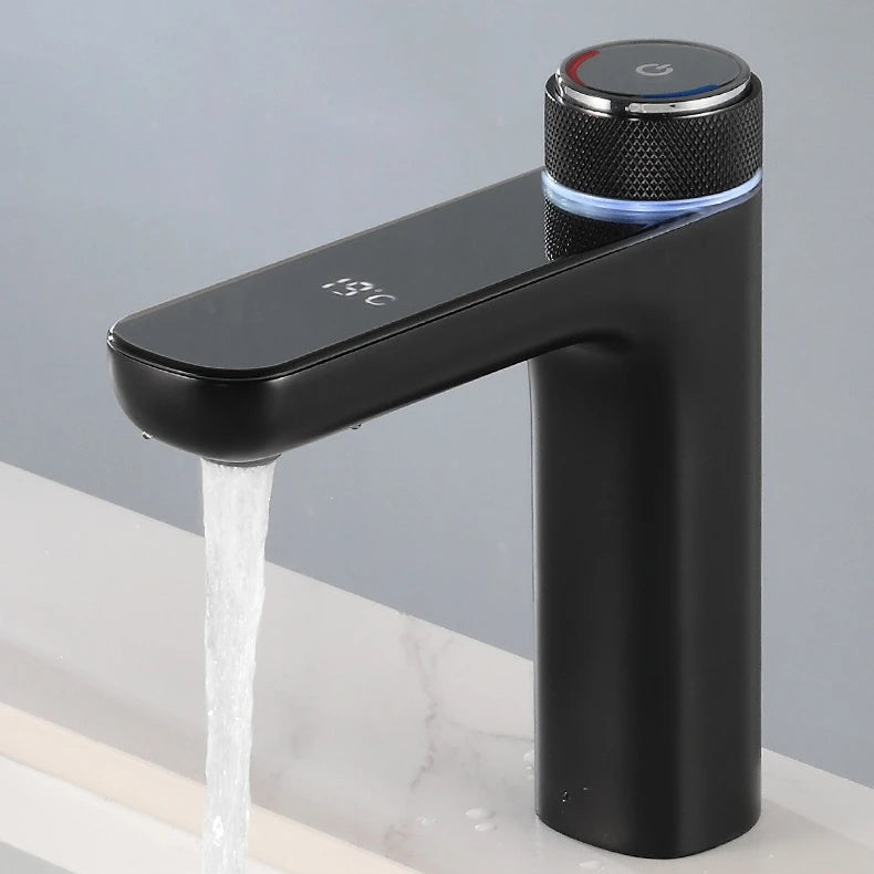 LEEGO BATHROOM FAUCET  LED Digital display  Hot and cold water control tap