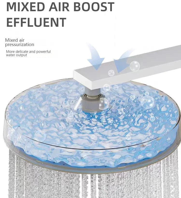 LEEGO BATHROOM SHOWER SYSTEM Waterfall-style water discharge Hot and Cold Water Control Large Top Sprayer