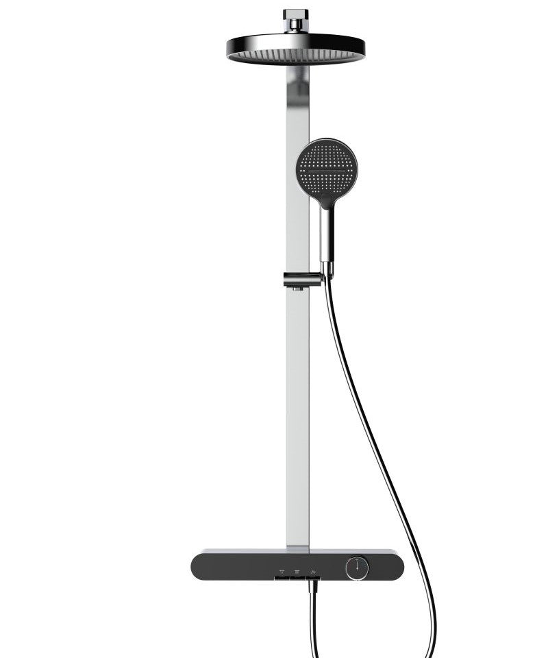 Modern bathroom shower system with adjustable spray modes